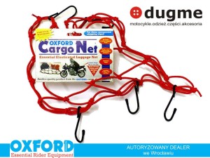 siatka bagażowa OXFORD CARGO NET czerwona 