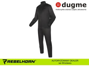 Rebelhorn RAIN kombinezon przeciwdeszczowy dwuczęściowy czarny
