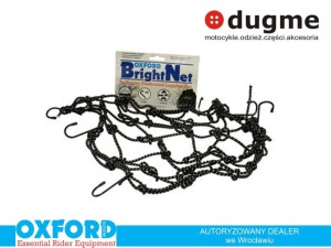 siatka bagażowa OXFORD BRIGHT NET czarna FLUO