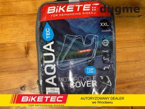 pokrowiec BIKETEC AQUATEC na motocykl rozmiar XXL z miejscem na kufer centralny