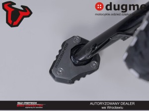 NAKŁADKA NÓŻKI BOCZNEJ SW-MOTECH KAWASAKI KLE500 / KLE500 SE (26-) BLACK/SILVER